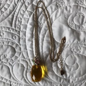 Betsey Johnson NWOT Pineapple Long Necklace